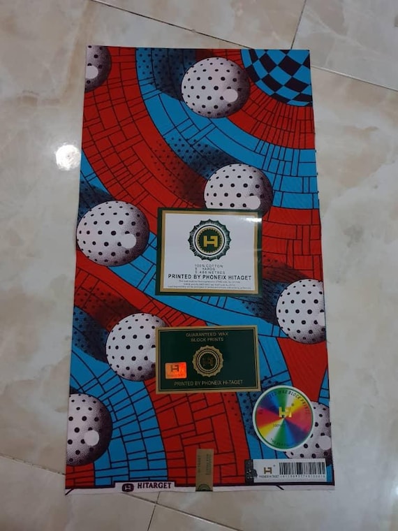 Tissu Wax Africain (Ankara) 100% Coton - 36 Pouces X 45 Pouces - Neuf - Au Mètre