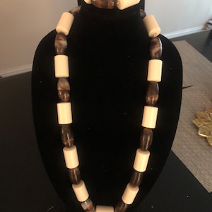 Large African Necklace and bangle sold as a set/ Nigerian wedding necklace set/ unisex necklace set
