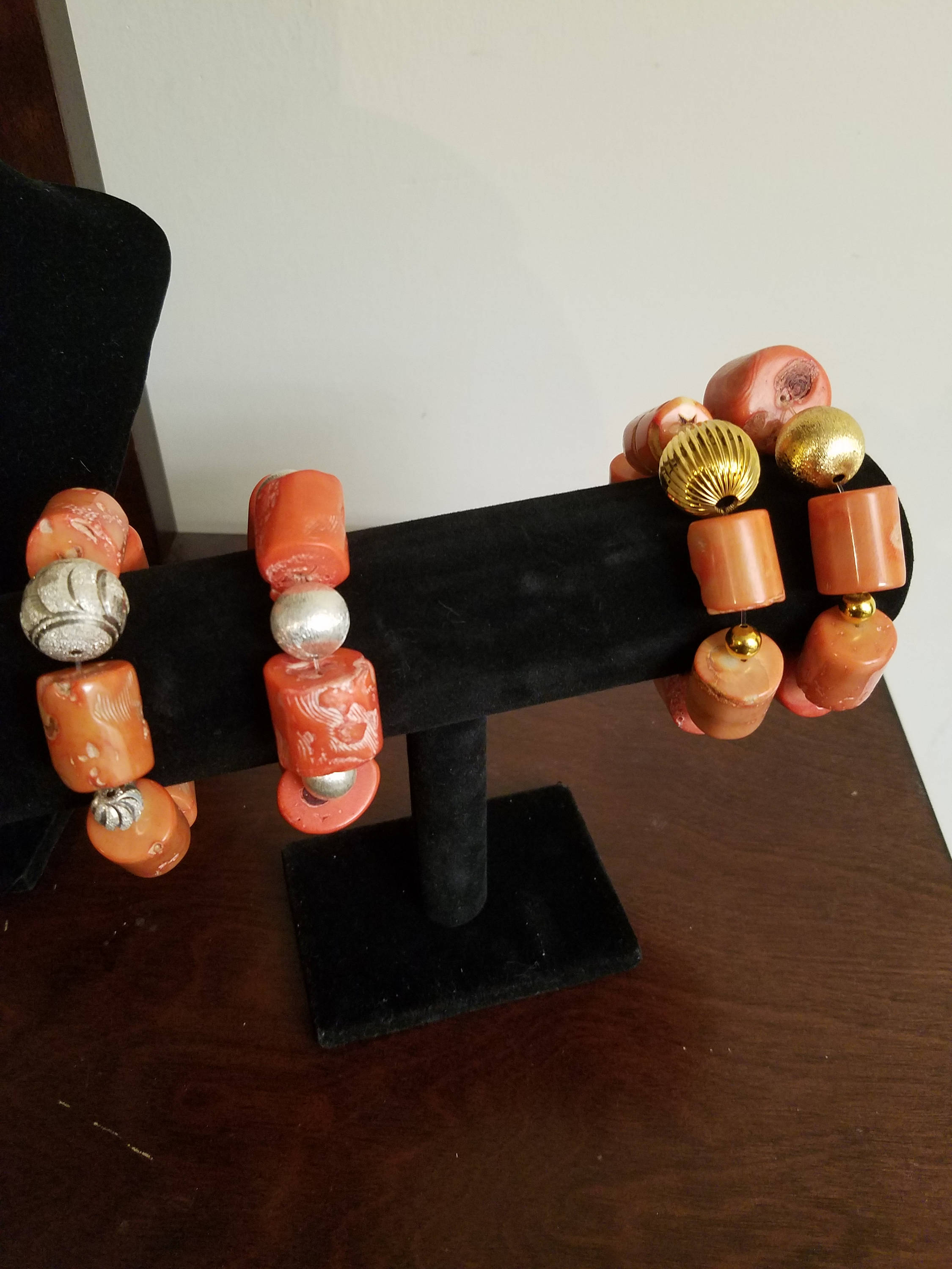 Original Coral Beads With Accessories Etsy Ireland