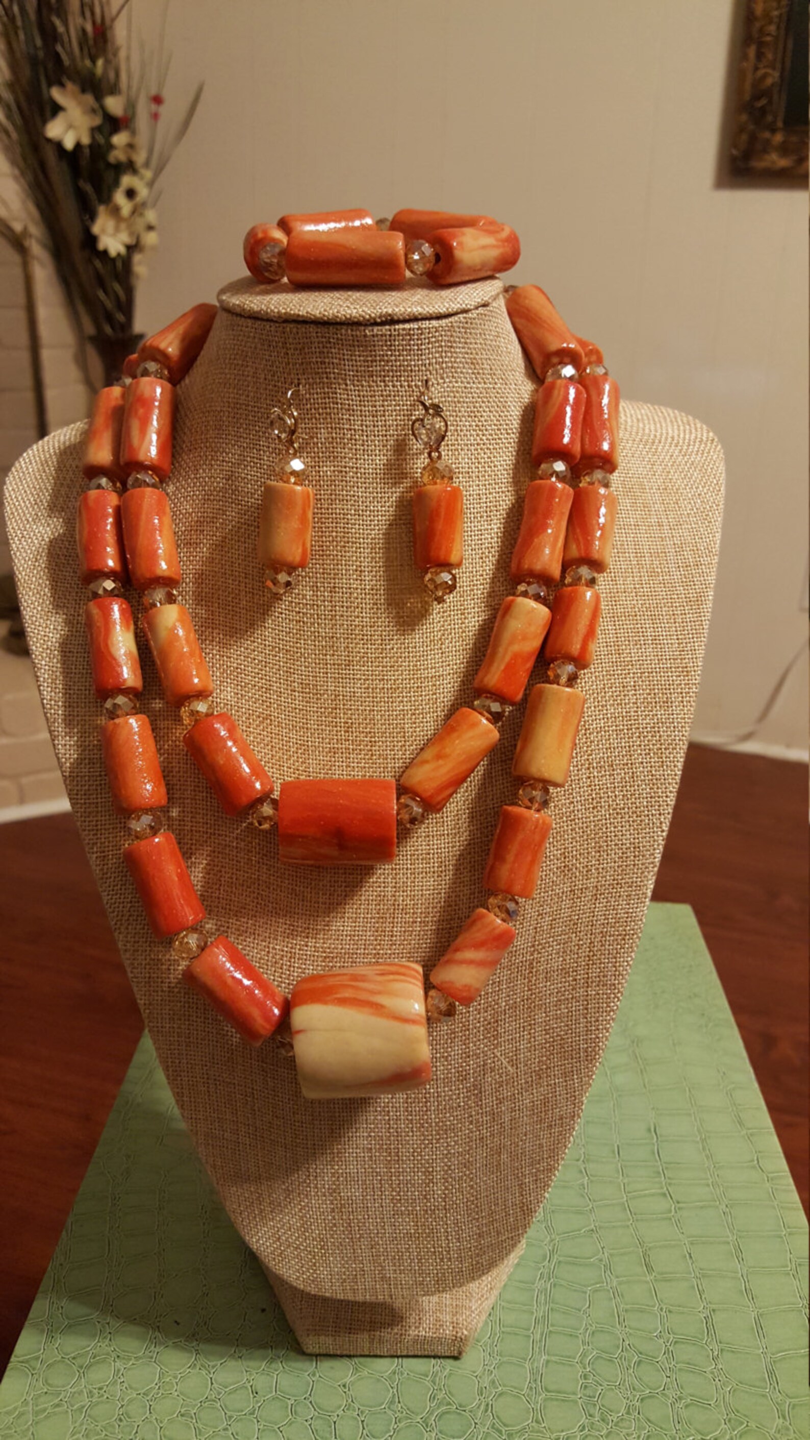 Nigerian 2&3 Step Coral Beads/ Edo Coral Beads/ Benin Coral Etsy UK