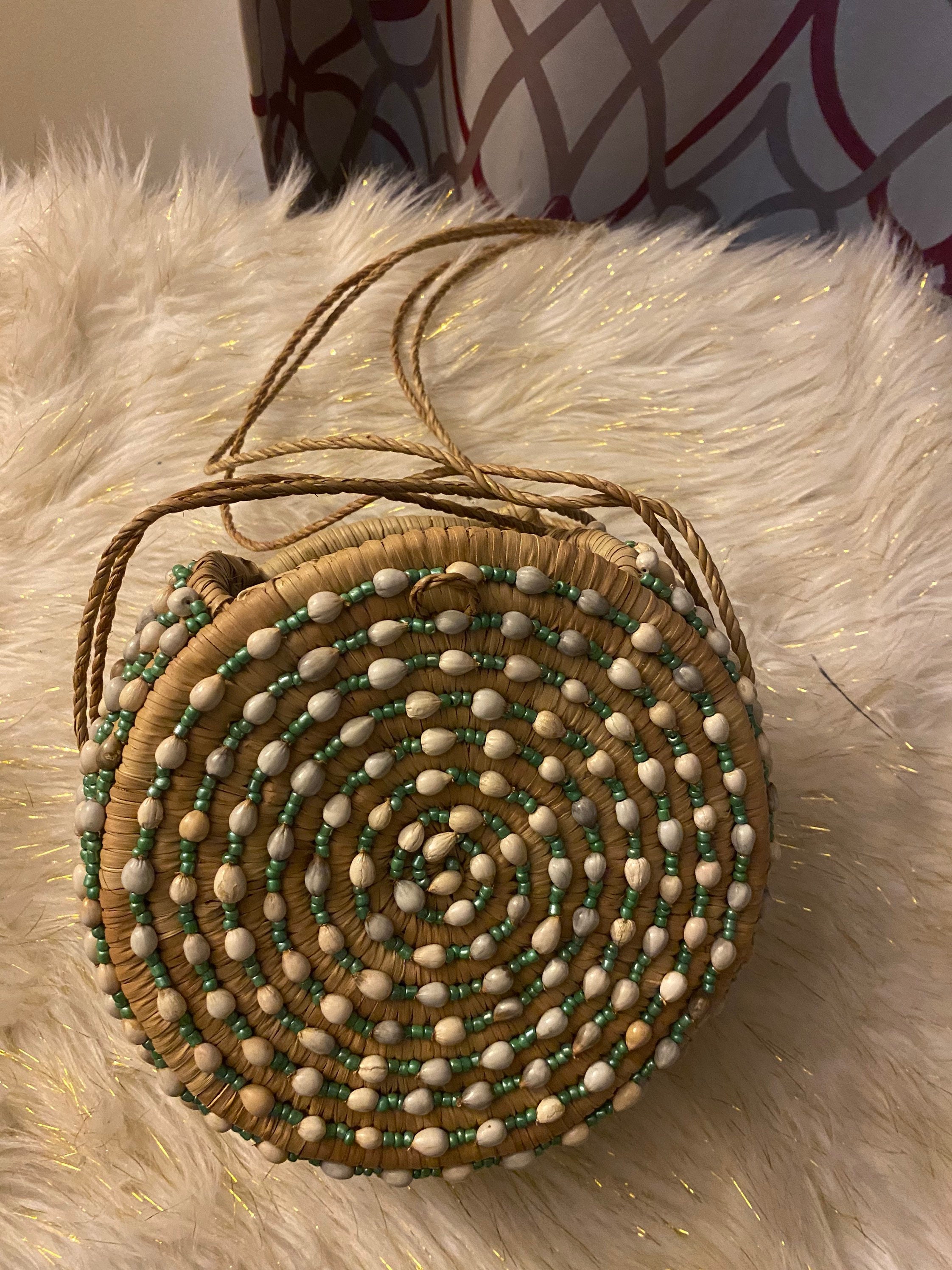 Hand Woven Raffia Bag - African Tribal Design - Etsy