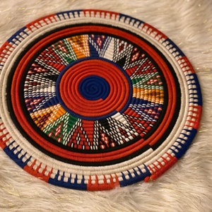 New large wool netted center table mat/sold per piece/Table mat/Hand made colorful knitted display