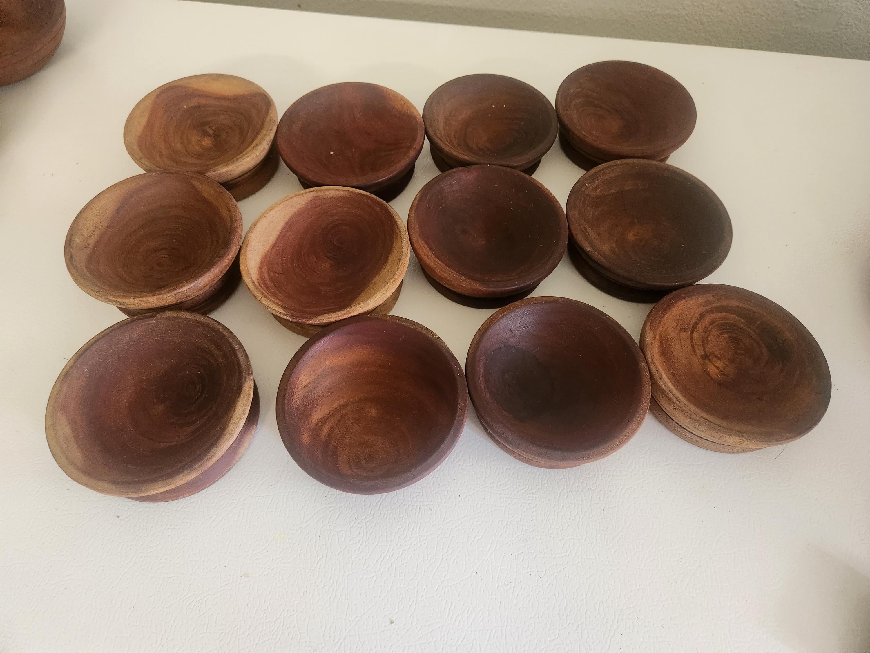 木製サラダボウルセット、アフリカン・ンクウォビ皿、12ピース - Etsy 日本