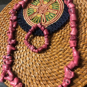 Dyed light shade of purple bamboo coral/ Bamboo coral necklace and bangle/necklace /bangle/ wedding necklace /coral bead/ coral necklace /