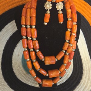 Nigerian 2&3 step Coral Beads/ Edo Coral Beads/ Benin Coral Beads/Nigerian Wedding Beads/African Beads/Immitation coral image 7