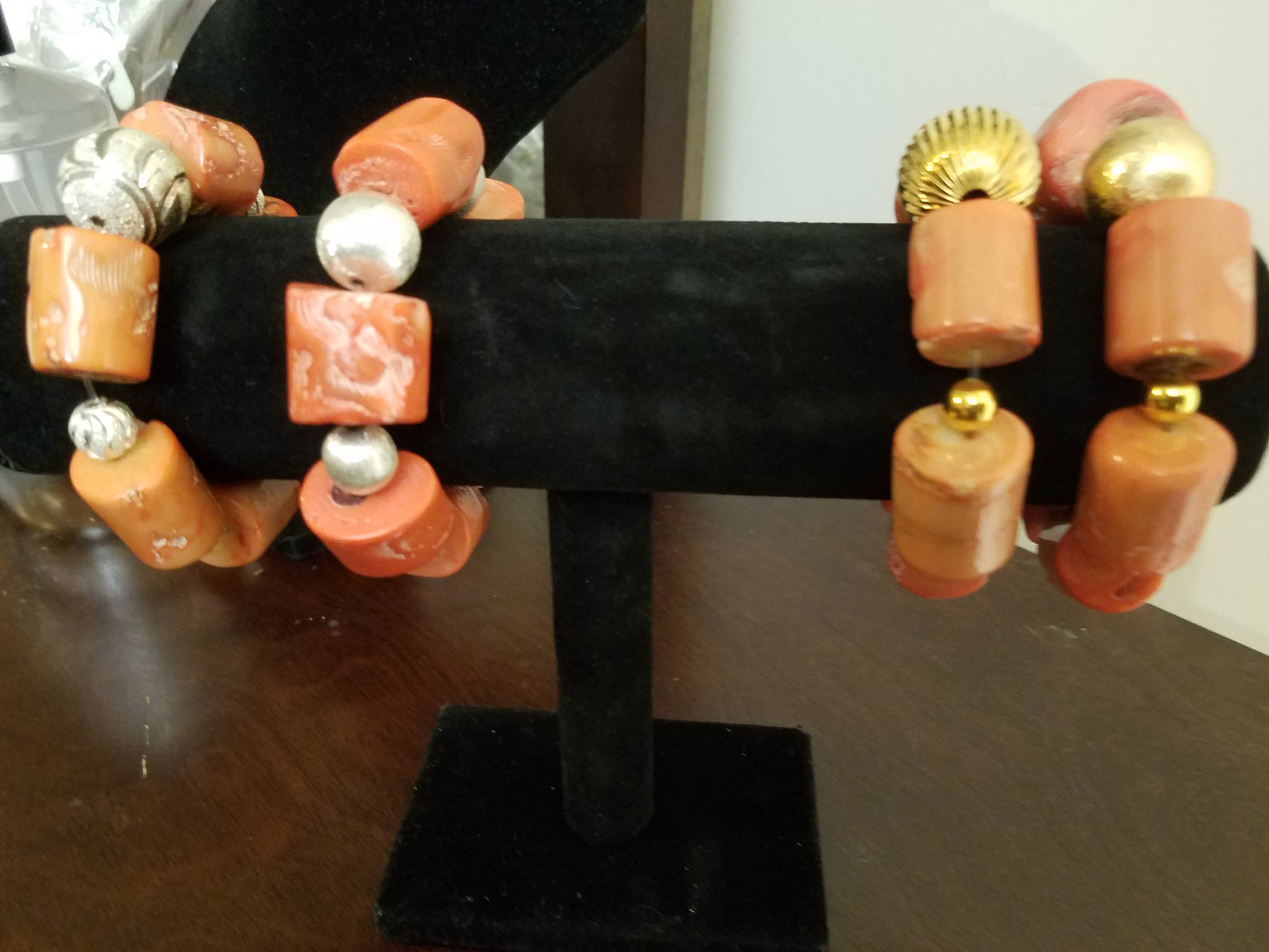 Original Coral Beads With Accessories Etsy Ireland