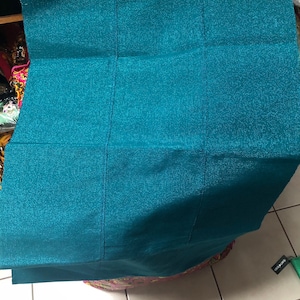 Aso oke head wrap/ Teal  Blue Aso oke sold per piece