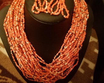 African Beads Jewelry set