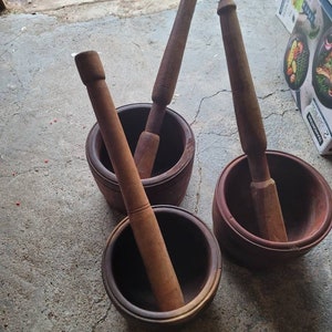 New Large Mortar and Pestle sold as Set/wooden Large Mortar and Pestle/Wooden Mortar/Wooden Pestle