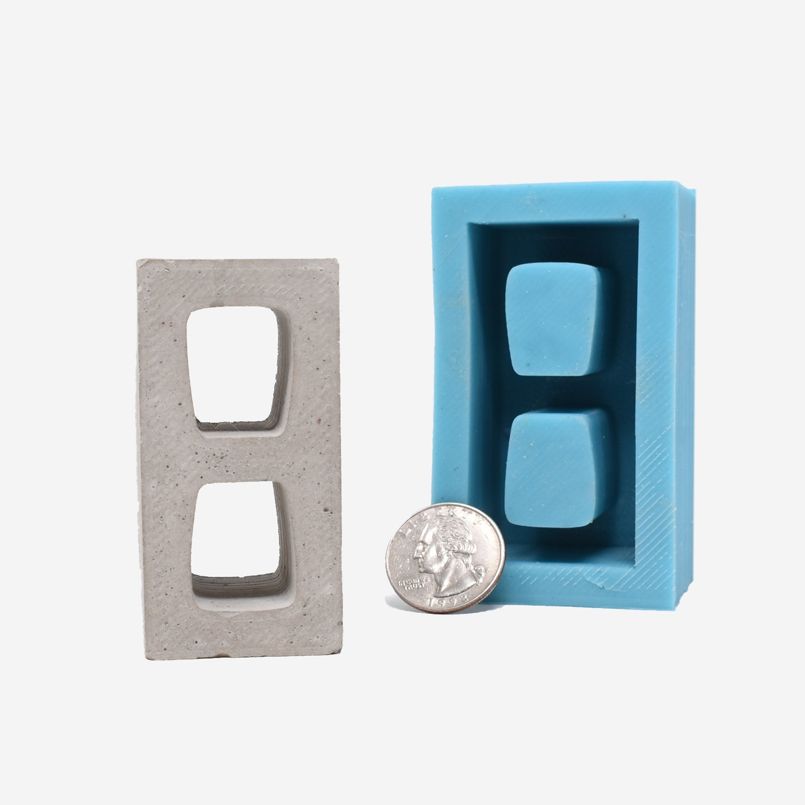 16 Scale Cinder Block Mold Concrete Mold Miniature Etsy