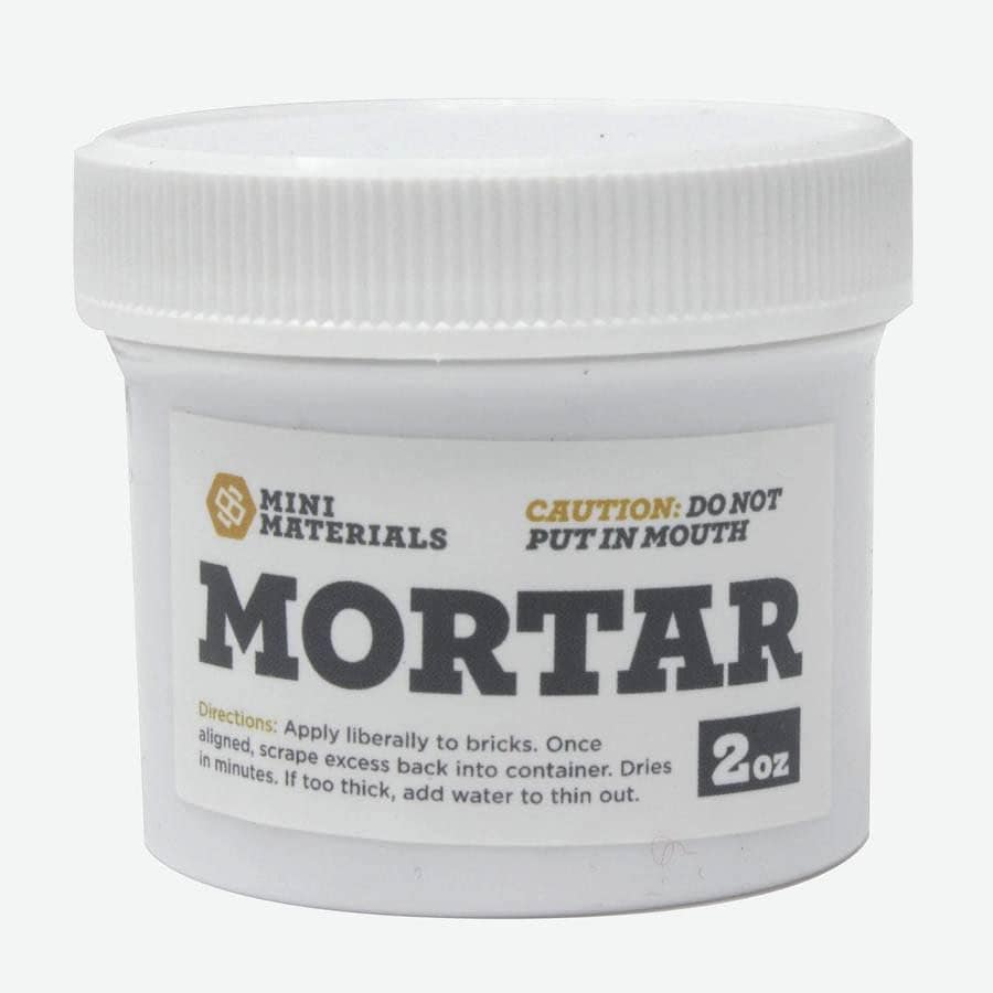 Mortaring Adhesive | Mini Cinder Block Adhesive | Miniature DIY craft adhesive | concrete block adhesive by minimaterials