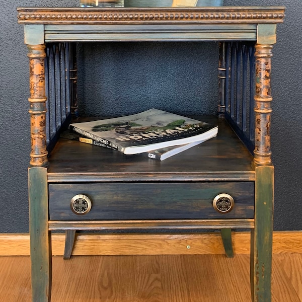 Painted Side Table - Etsy