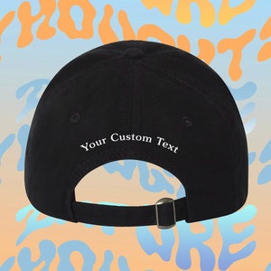 Design Your Own Custom Hat Embroidered Baseball Cap Personalize Gift Dad Hat Pick Your Cols Font - For Details Please Read Description