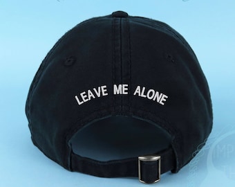 Dad Hat Embroidered Black Baseball Cap 