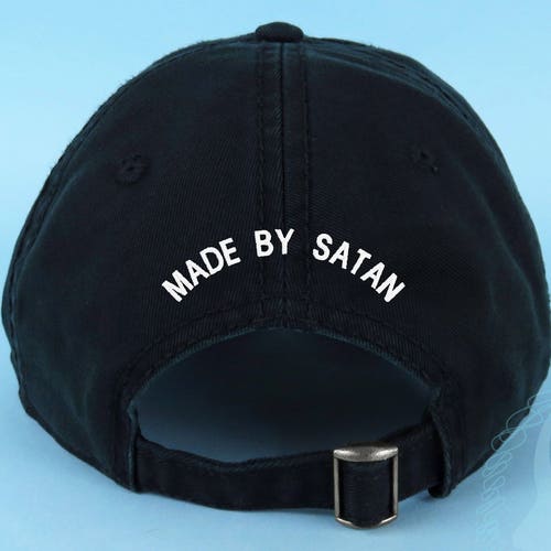 MADE BY SATAN Dad Hat Embroidered Black 