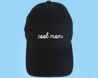 COOL MOM Dad Hat Gestickte Baseball-schwarze Cap Low-Profile-Custom Strap Zurück Unisex Verstellbare Baumwolle Baseball-Hut