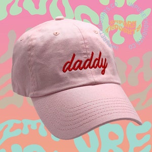 DADDY Dad Hat Embroidered Baseball Black Cap Low Profile Strap Back Unisex Adjustable Baseball Hat