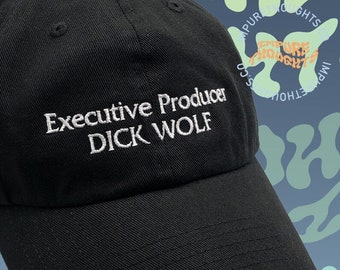 ausführender produzent Dick Wolf Dad Hat Bestickte Baseballkappe Profil Casquette Strap Zurück Unisex Verstellbare Baumwollbaseballmütze