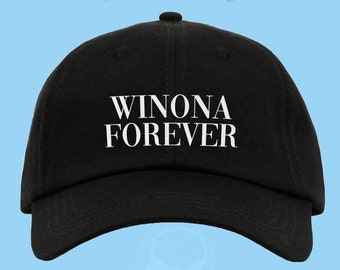 Winona Forever Dad Hat Embroidered or Baseball Cap Custom Strap Back Unisex Adjustable Cotton Baseball Hat Women Men