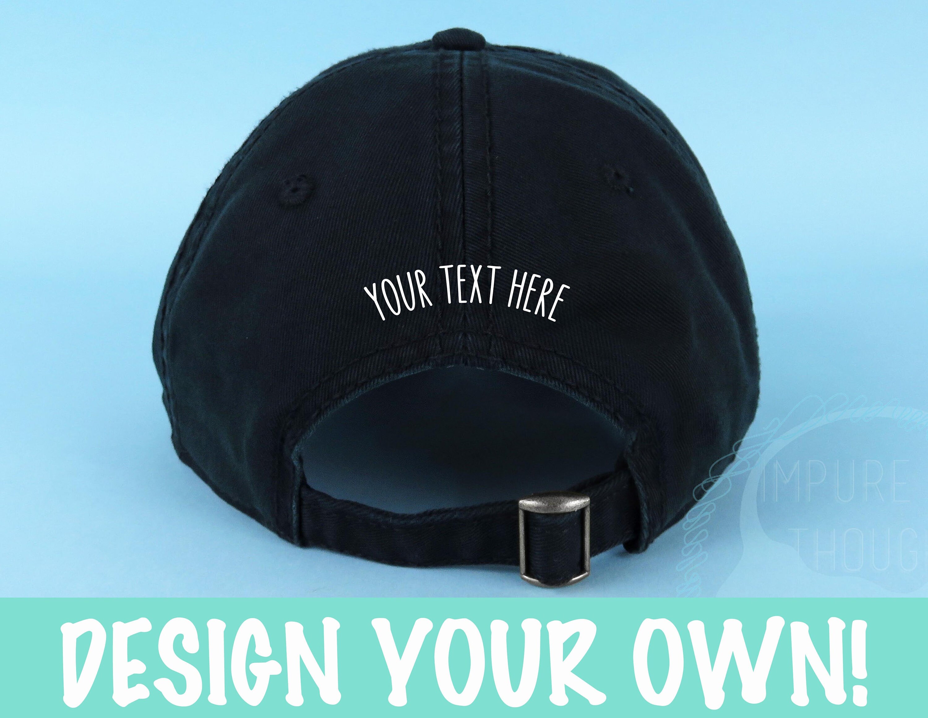 Dad Hat Embroidered Baseball Black Cap 