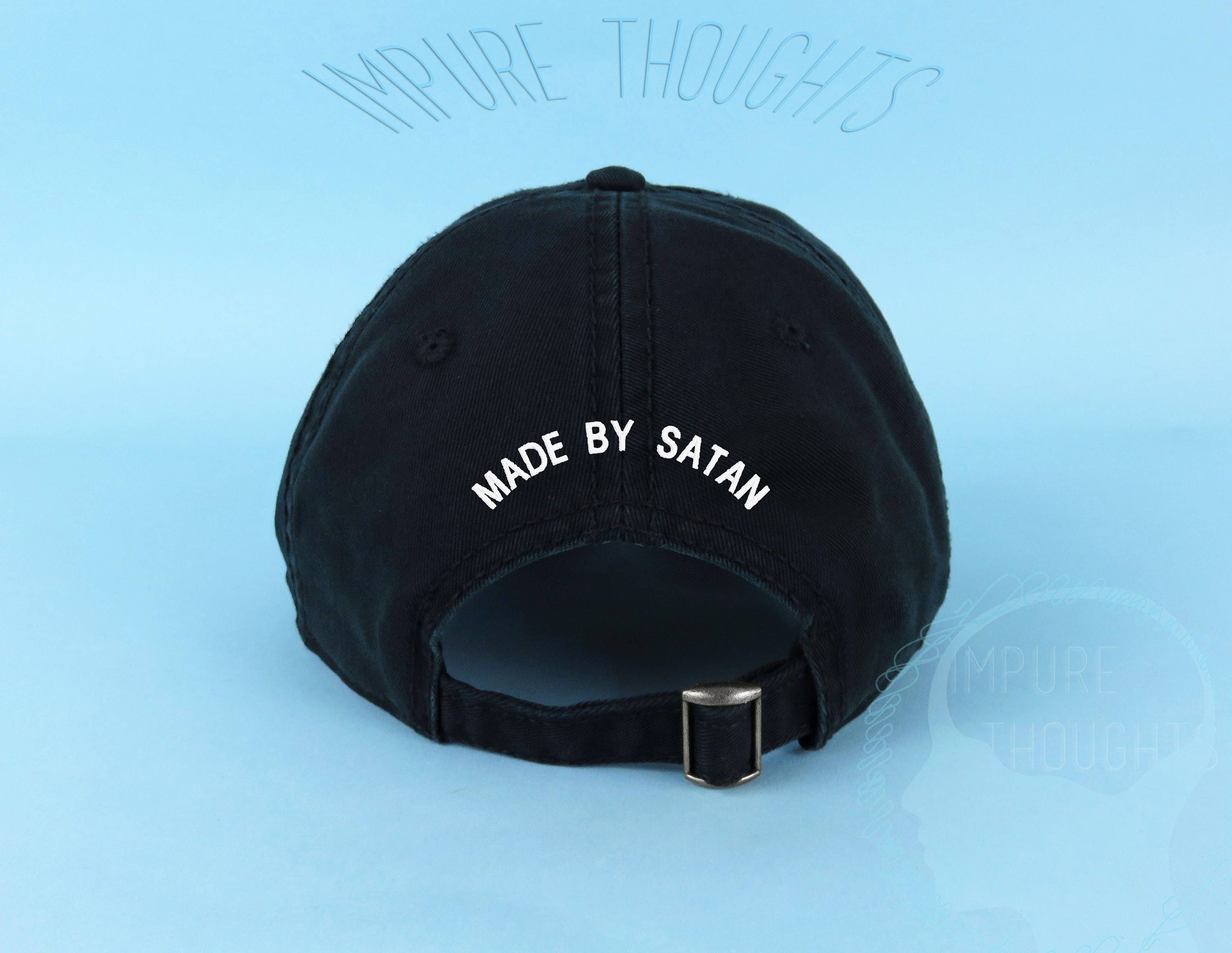 MADE BY SATAN Dad Hat Embroidered Black 