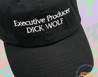 Executive Producer Dick Wolf Dad Hat Embroidered Baseball Cap Profile Casquette Strap Back Unisex Adjustable Cotton Baseball Hat Made in USA