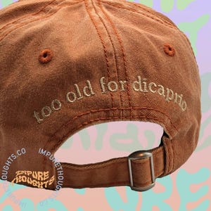 Make Your Own CUSTOM Embroidered Baseball Cap Personalize Gift Dad Hat Pick Your Hat and Text Colors Made in USA Embroidery BACK Only
