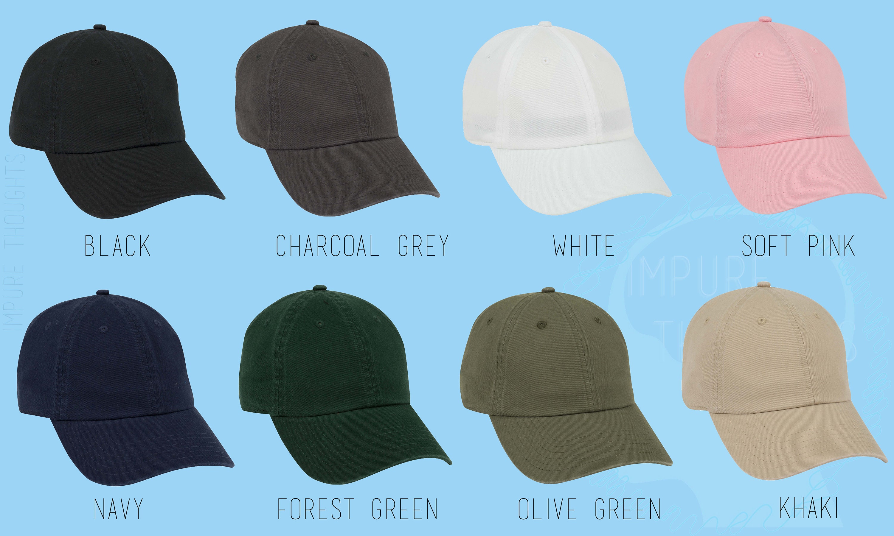 Design Your Own Dad Hat Embroidered Baseball Black Cap Low Etsy UK