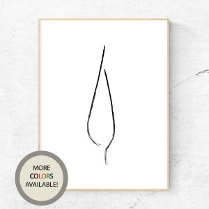 Tuscany, Italy Travel Wall Art, Travel Poster 8x10 | cypress tree | modern, minimalist, custom size and color