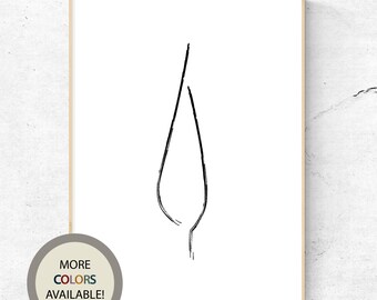 Toscane, Italië Reizen Wall Art, Reizen Poster 8x10 | cipressenboom | modern, minimalistisch, aangepast formaat en kleur