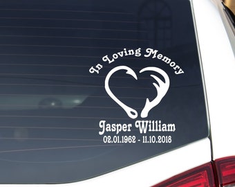 In Loving Memory Of Decal Personalized Bass Fishing Car Window Vinyl Sticker In Loving Memory Of Decal Personalized Bass Fishing Car Window Vinyl Sticker