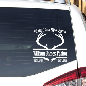 Rear window memorial decals store