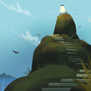 The lighthouse Art print image 3