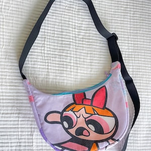Handmade Purse | Vintage Y2K Powerpuff Girls Fabric | One-of-a-Kind Retro Bag V2
