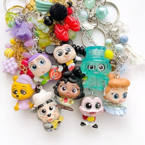 Park Attraction Character Bag Charm - Upcycled Doorable Keychains