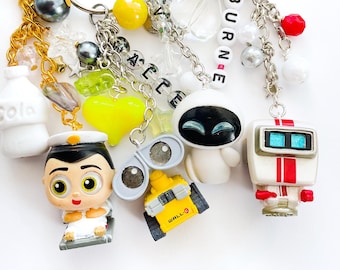 Space Robots Character Bag Charm Keychain