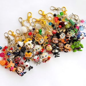 New - Comic Book Heroes and Villains Chatacter Bag Charm Keychain V2