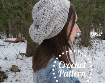 Slouchy Crochet Hat Pattern