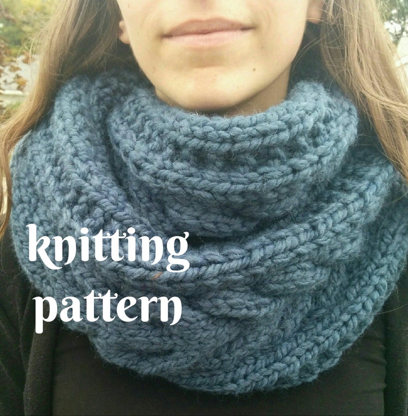 Cable Knit Infinity Scarf PATTERN Etsy Canada