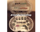 Rotary Tool Set Bits Cutters Tools Grinders Sanders Polishers Brushes Wood Sanding Plastic Metal Glass Stone Tool Kit hobby and craft