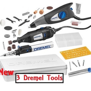 Dremel Tool Set & Accessories Kit for wood metal also soldering sanding jewelry glass polish polisher sander engraving soldering tools set