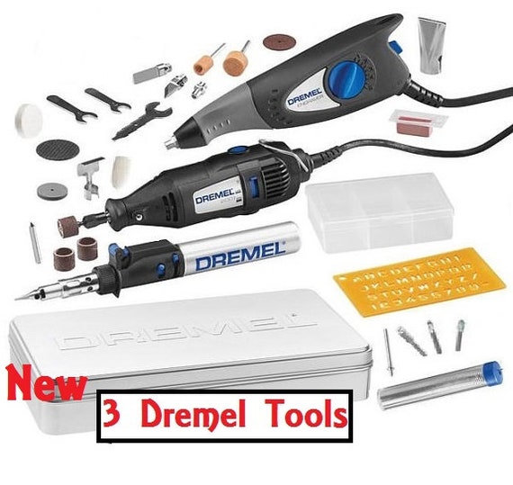 Dremeltool Set and Accessories Set for Wood Metal Also Soldering