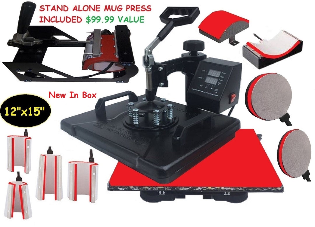 360 Big Heat Press & Accessories Digital Machine Craft Etsy
