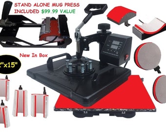360 Heat Press & Accessories Digital Machine Craft Equipment Tools for handmade personalized Unique Items Home Machine Tool