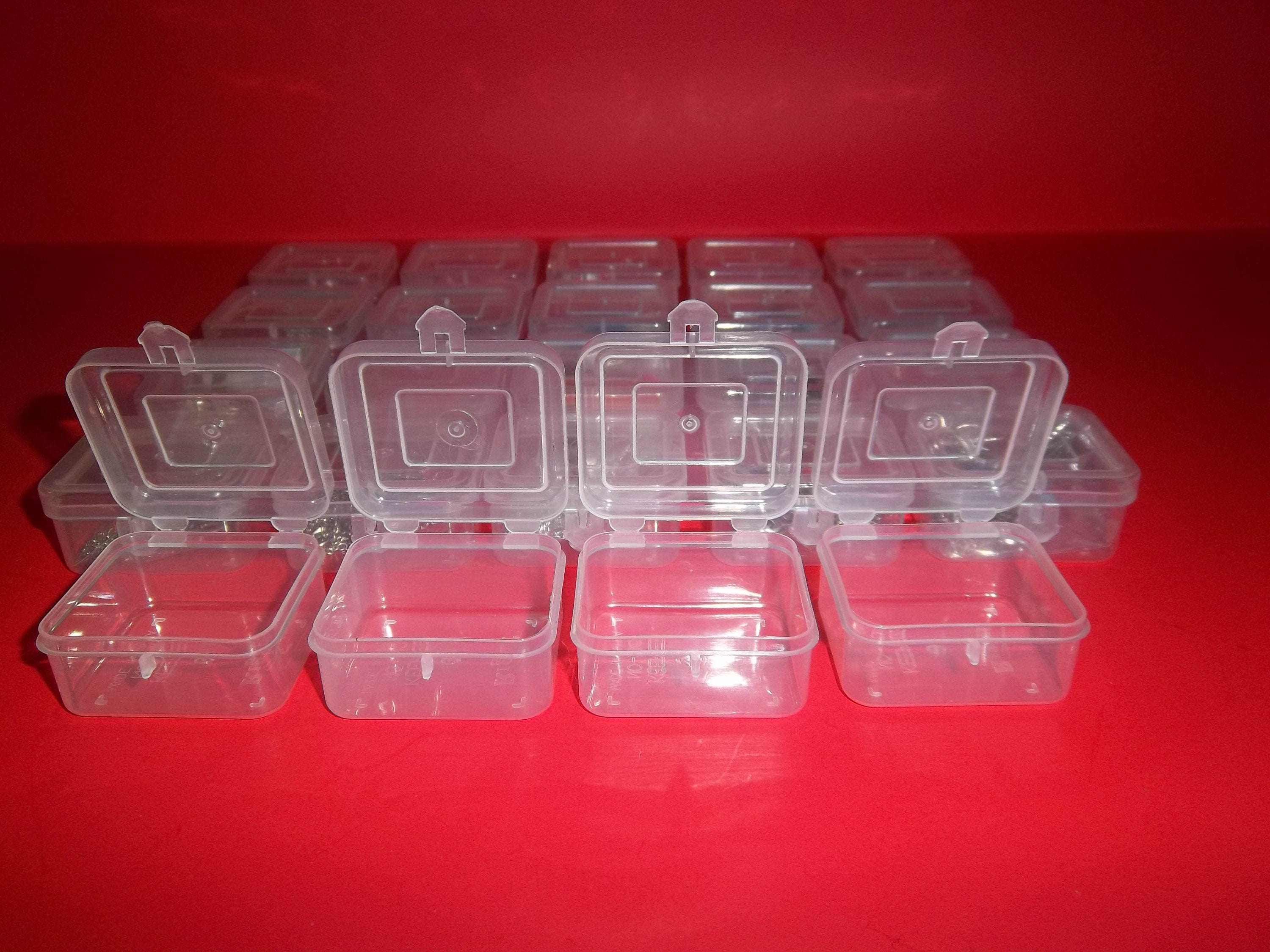 Jewelry Boxes All Clear Bin Box Case Storage Organizer Cases Etsy New Zealand