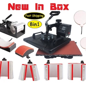 360 Heat Press and Accessories Set All for Handmade Personal Unique Items  Hobby Tools Set Craft Hot Machine 