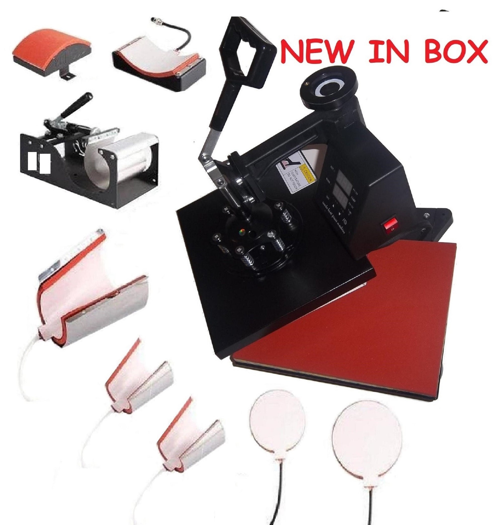 360 Heat Press and Accessories Set All for Handmade Personal Unique Items  Hobby Tools Set Craft Hot Machine 