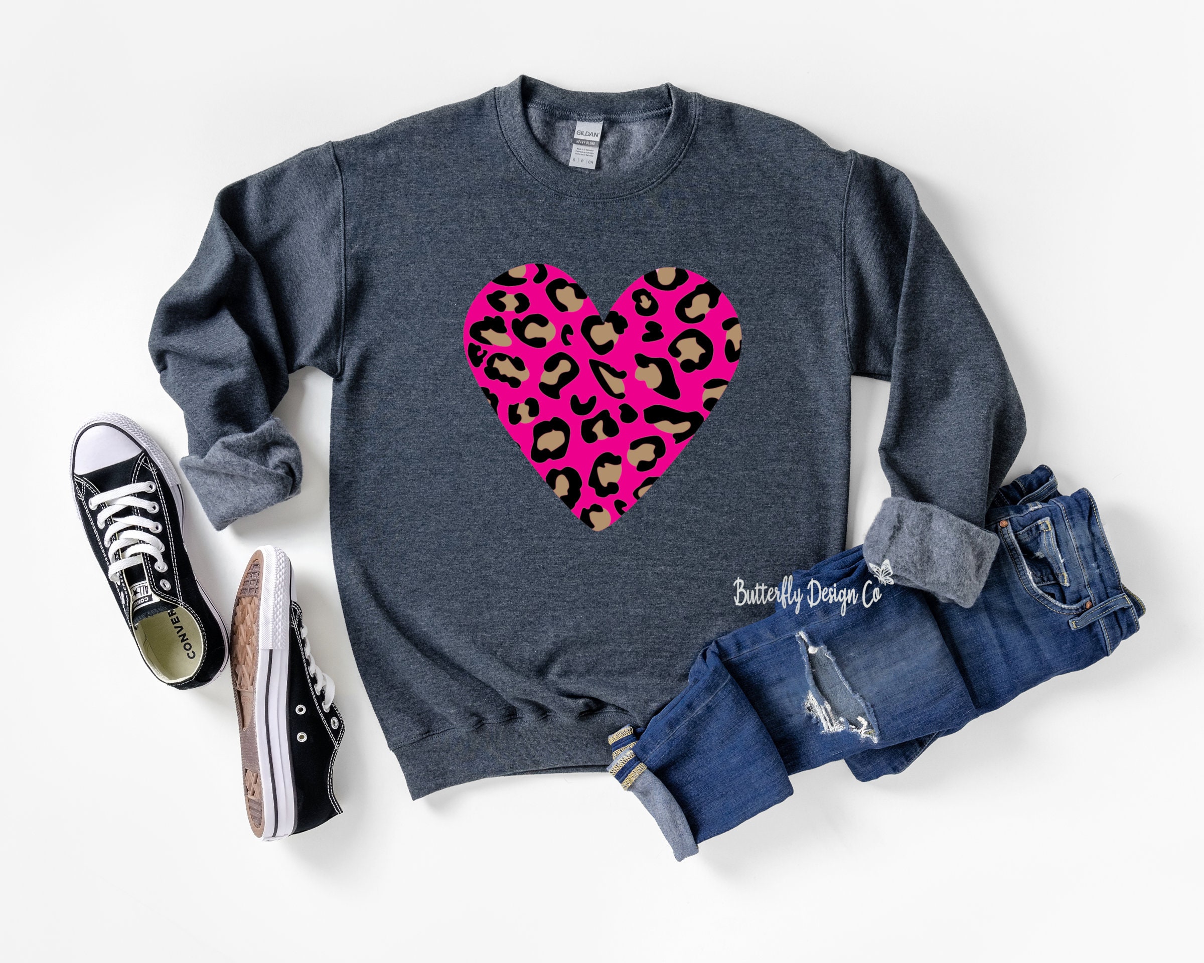 Leopard Heart Pink Leopard Heart 