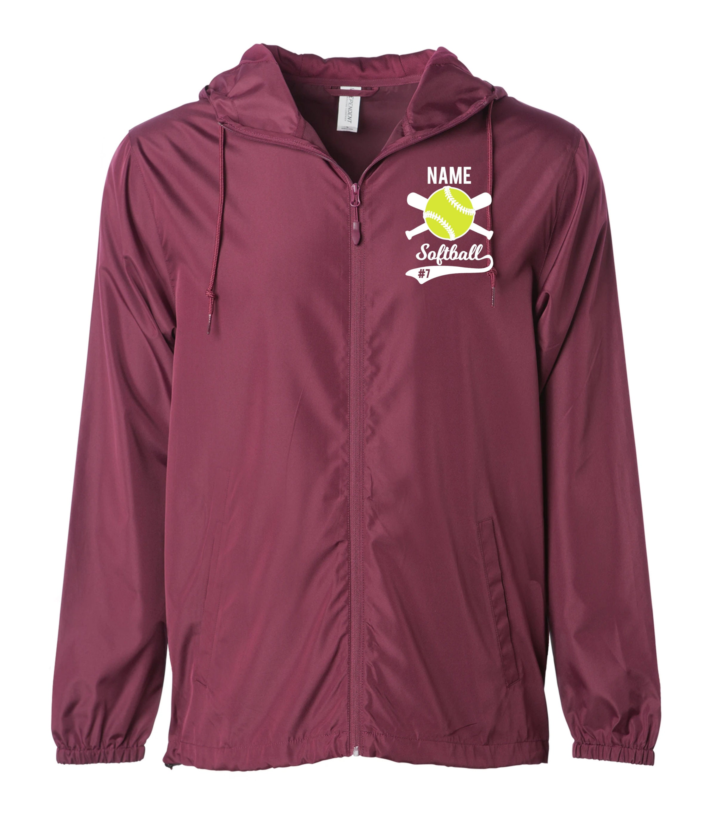 Softball Windbraker Jacket Softball Mom Jacket Mom Hoodie Etsy