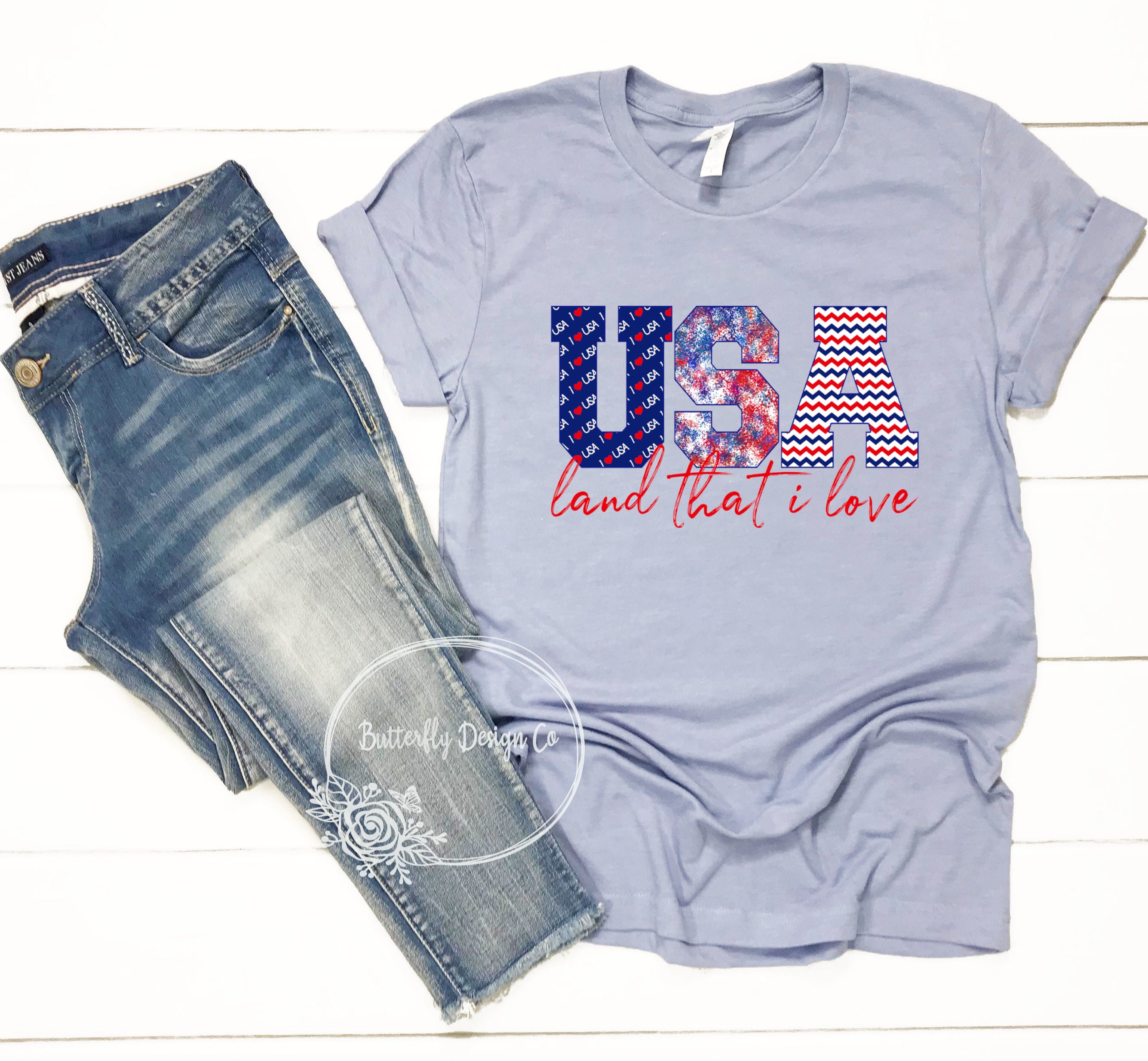 Patriotic Shirt USA Land That I Love Shirt 4th of July - Etsy